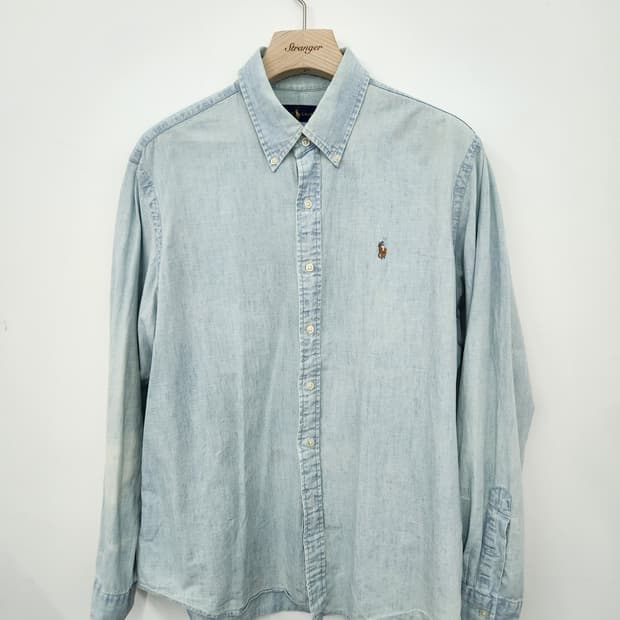 폴로 랄프로렌 샴브레이 데님셔츠XL