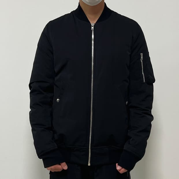 릭오웬스 14FW "MOODY" 구스다운 MA-1 플라이트 봄버 자켓