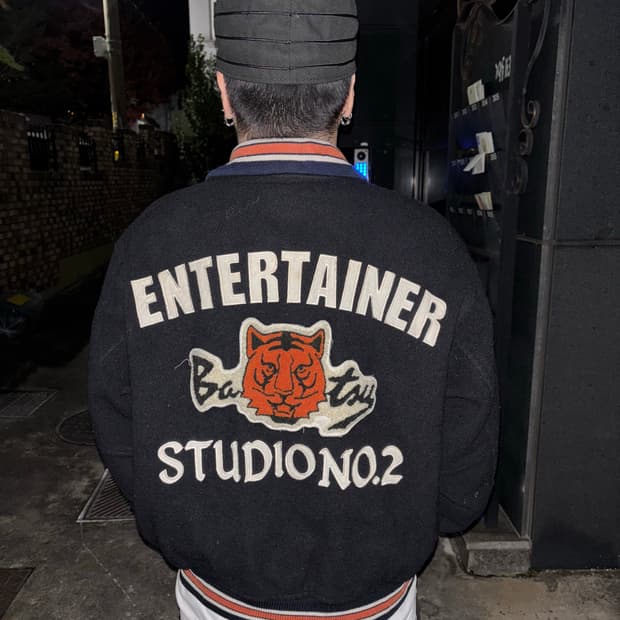 BA-TSU 패치 바시티 자켓