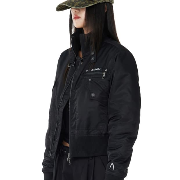 High Neck Bomber Jacket
