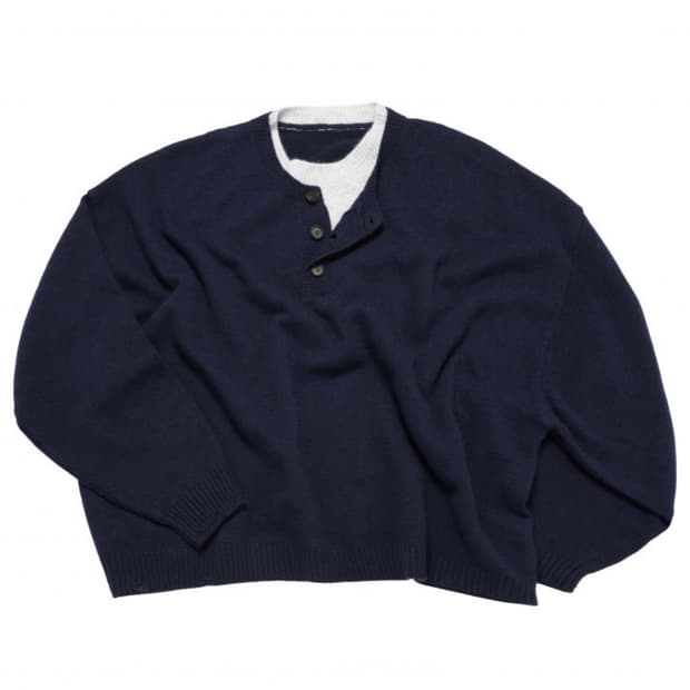 [M] MJD 콘트라스트 니트 네이비 팝니다 !