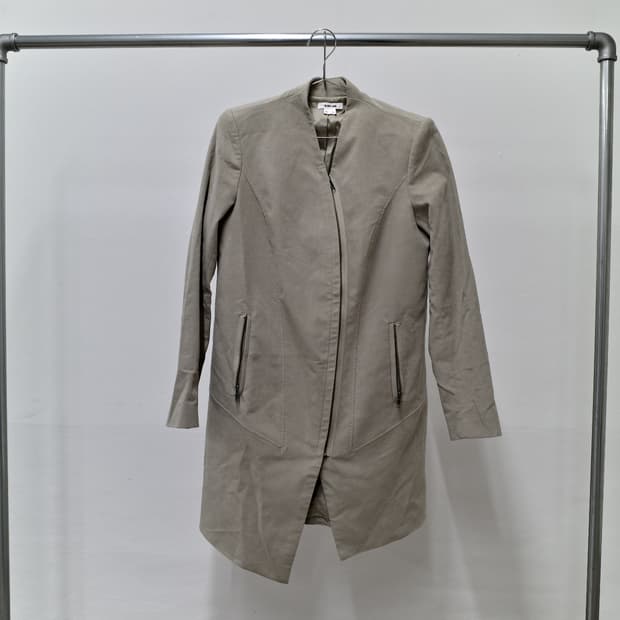 Helmut Lang Curved Zipper Coat