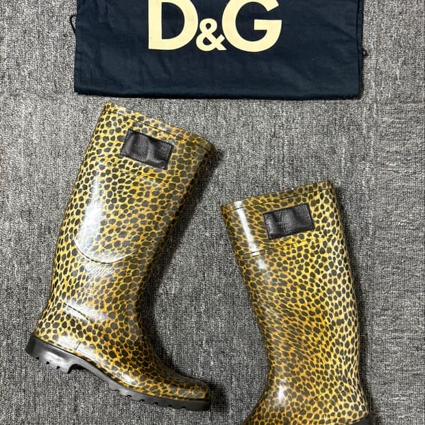 Dolce & Gabbana Leopard Rain Boots 35