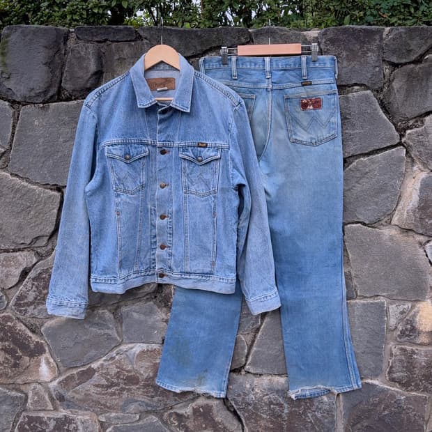 80~90s USA 랭글러 Wrangler 정통 웨스턴 데님 자켓