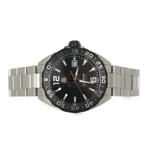 태그호이어 포뮬러1 데이트 시계 41MM 검판 스틸워치 WAZ1110
