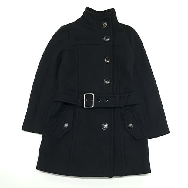 CN879W M 버버리 블루라벨 앙고라 울 캐시미어 벨티드 코트