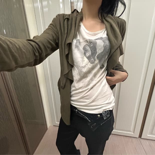 Goa draped high neck jacket