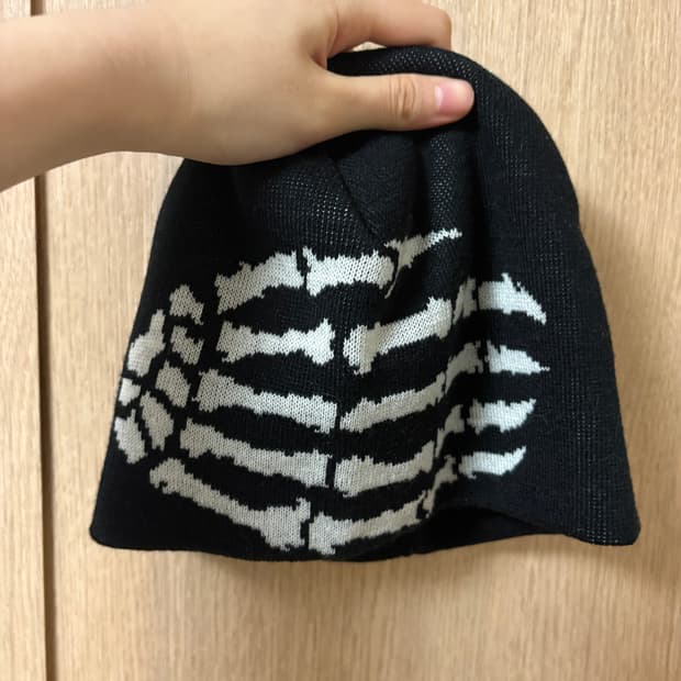 nomanual 해골 손바닥 비니