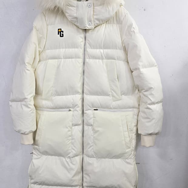PEARLY GATES 여성 롱패딩 아이보리 2사이즈