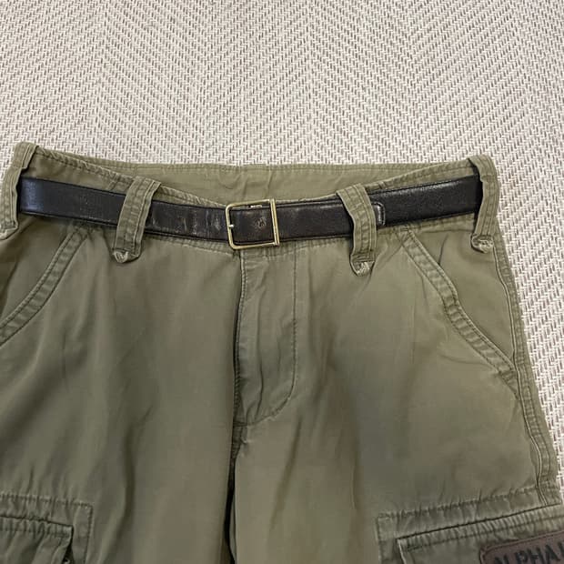 빈티지 더반 골드 레더벨트