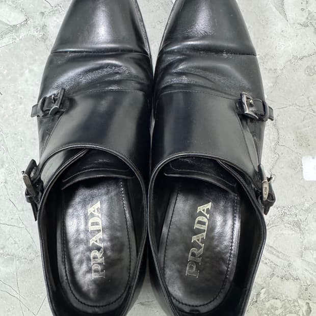7 1/2(265-270) prada double monk loafers