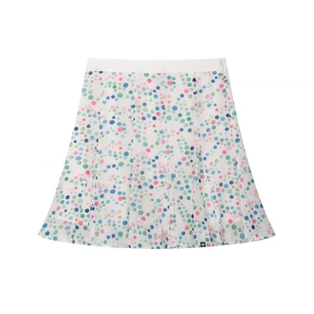 어스지구 VINTAGE CHIFFON MIDI SKIRT (blue)