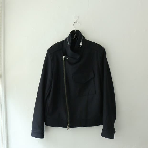 올세인츠 사선 울 집업 자켓 