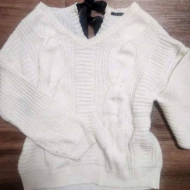 빈티지 달천깔 히메갸루st. 잉그니 리본니트