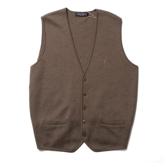 입생로랑 YvesSaintLaurent Wool Button Vest 
