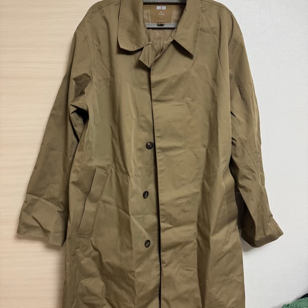 유니클로 블록테크 코트 xl