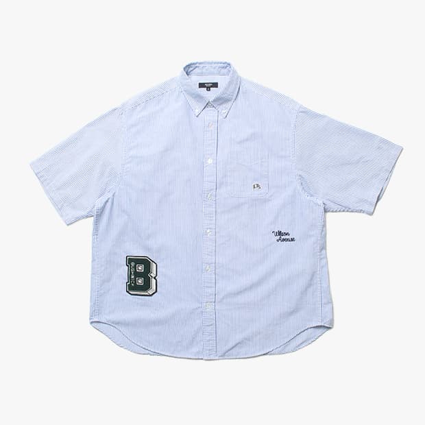  BEAMS "Stripe Half Shirts"