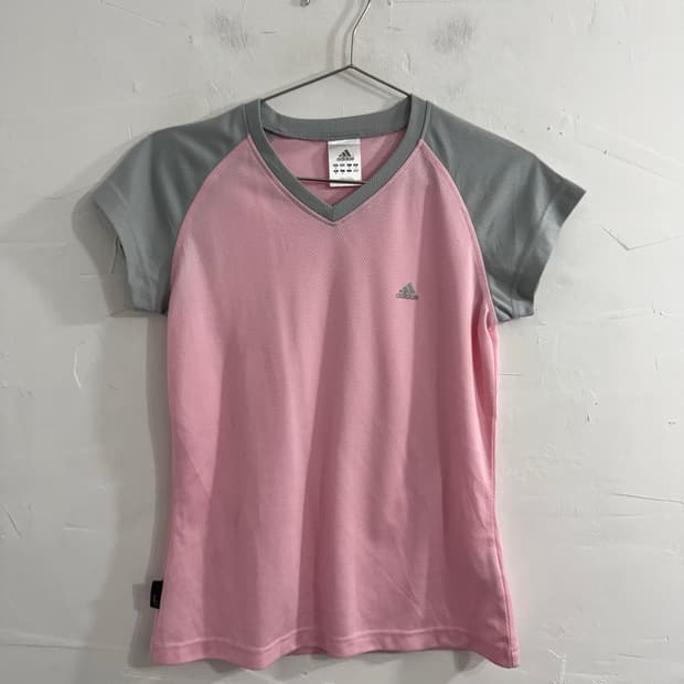 adidas pink jersey top
