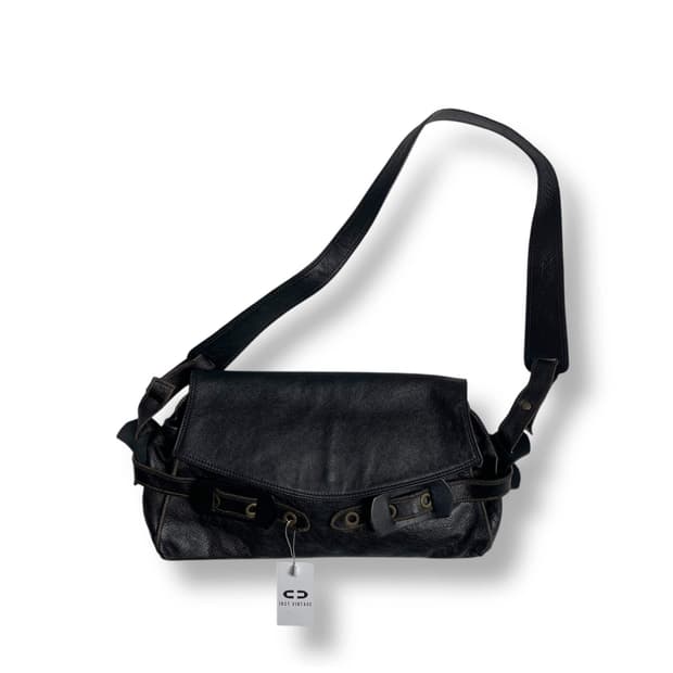 Nicoli 아일렛 스트랩 레더 백