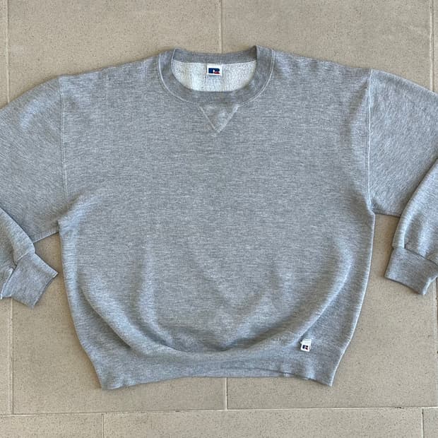 90s 빈티지 러셀 스웻셔츠 그레이 L USA