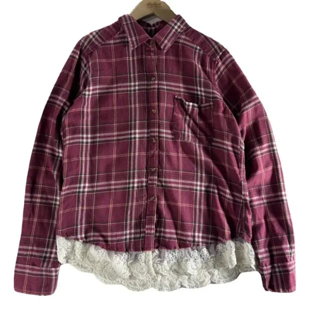 홀리스터 모리 체크 블라우스 [ SIZE: S ]