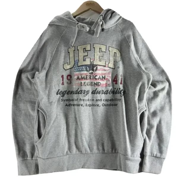 [ JEEP ] 지프 프린팅 후드티 [ SIZE: M(95) ]