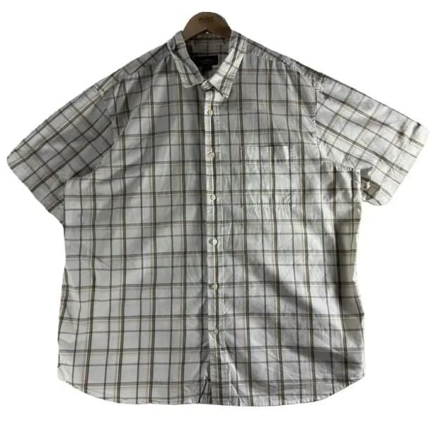 에디바우어 반팔 체크 셔츠 [ SIZE: XXL ]