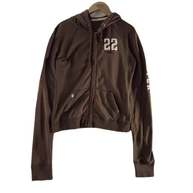 A1552 홀리스터 브라운 후드 집업 [ SIZE: M ]