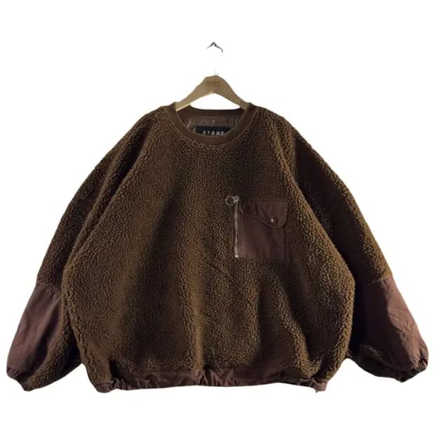 A1733 [ XTONZ ] 엑스톤즈 양털 맨투맨 [ SIZE: M ]