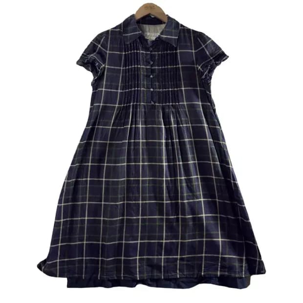 A1853 [ BEANPOLE ] 빈폴 체크 원피스 [ SIZE: M ]