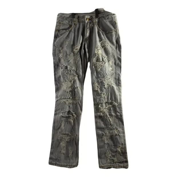 A2031 스티어 블루 데미지 데님 [ SIZE: L ]