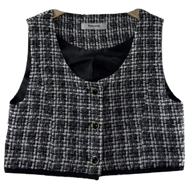 A2070  새상품 에잇세컨즈 크롭 조끼 [ SIZE: S ]