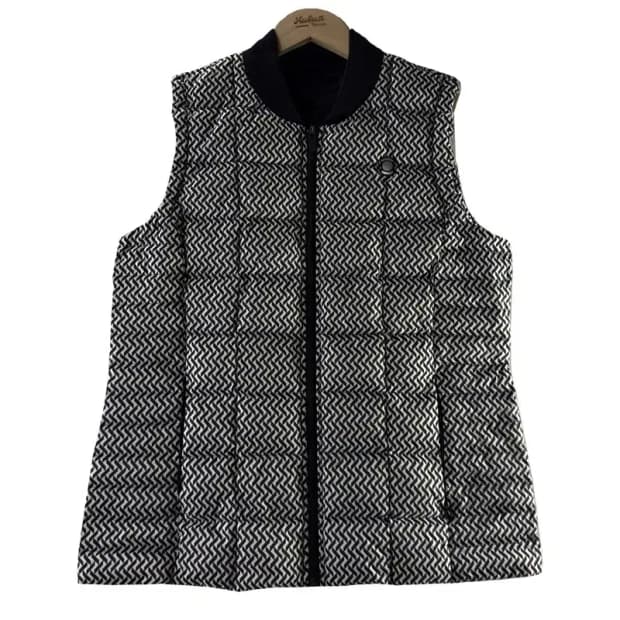 A2095 와이드 앵글 패턴 패딩 조끼 [ SIZE: 100 ]