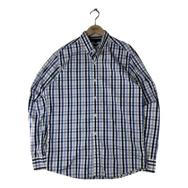 A2813 타미힐피거 체크셔츠 S