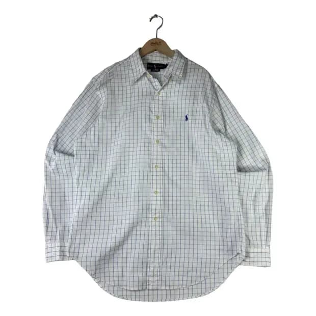 A2886 폴로 체크 셔츠 S