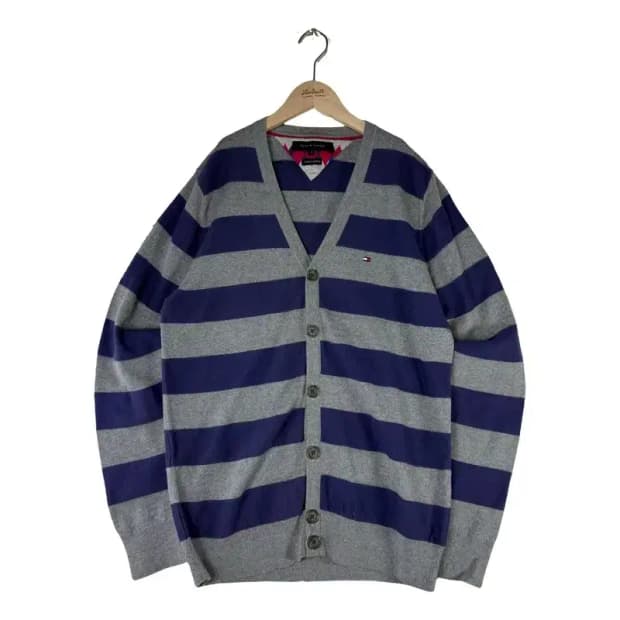 A2963 타미힐피거 스트라이프 가디건 S