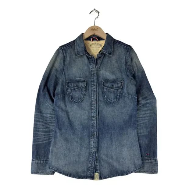 A3155 타미힐피거 데님 셔츠 XS