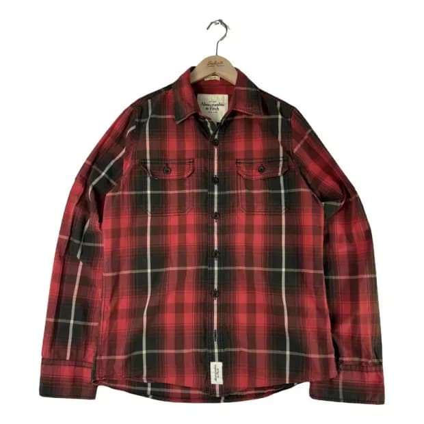 A3110 아베크롬비 체크 셔츠 L