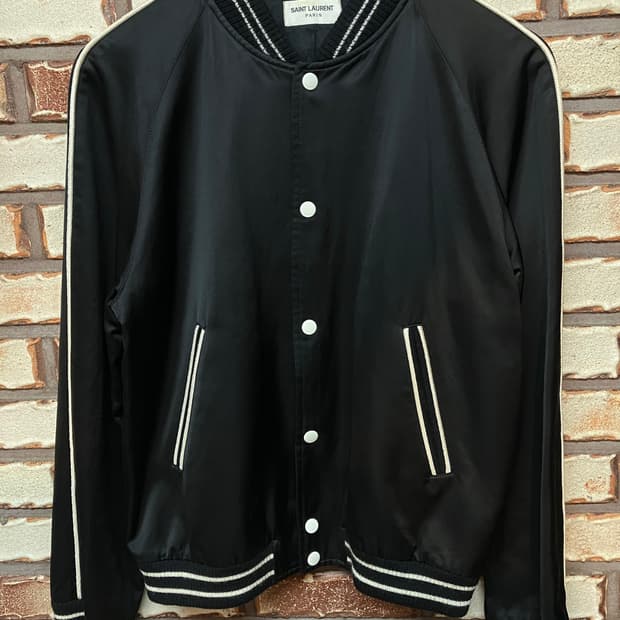 Saint Laurent 생로랑 - 새틴 테디 블루종