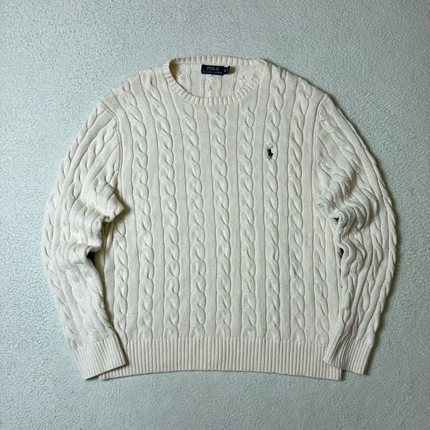 폴로 랄프로렌 케이블 시그니처 로고 니트 PN7321