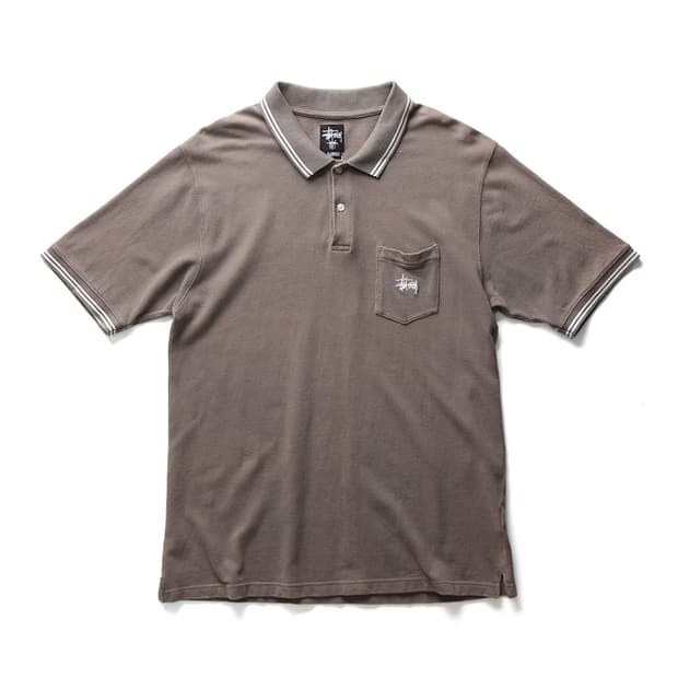 STUSSY Pique Polo Shirt