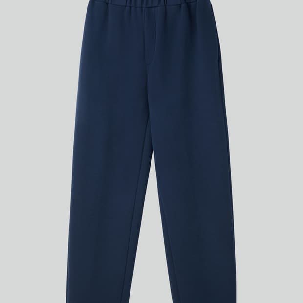 렉토 와이드 밴딩 루즈핏 스웻 팬츠 잉크 네이비