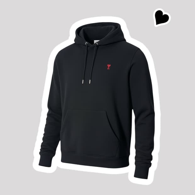 정품 아미 블랙 후드티