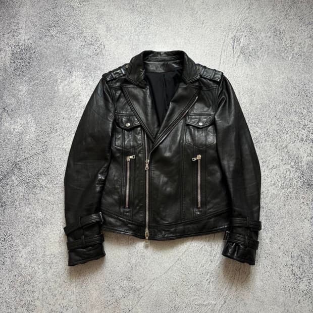 Balmain 레더 자켓 With Straps