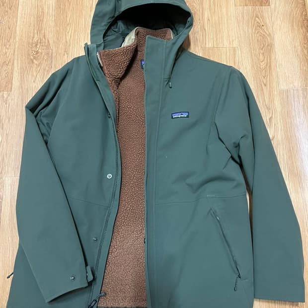 파타고니아 3 in 1 양털 패딩 방수 자켓 후드 사파리 플리스 후디