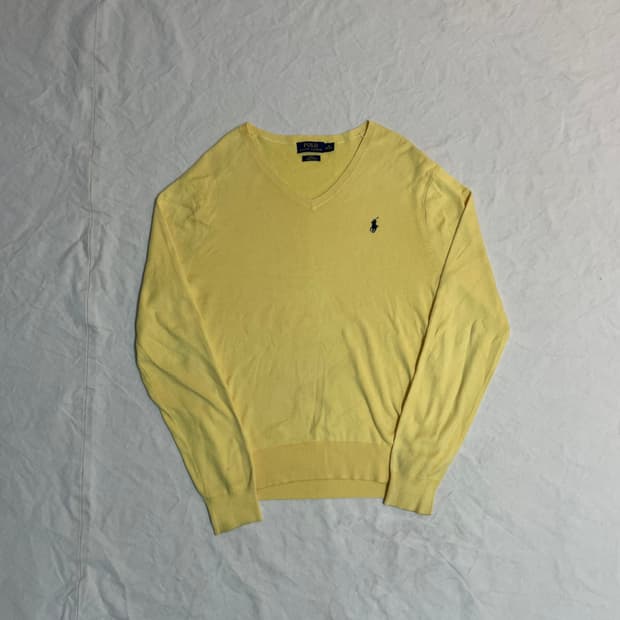 폴로 브이넥 니트