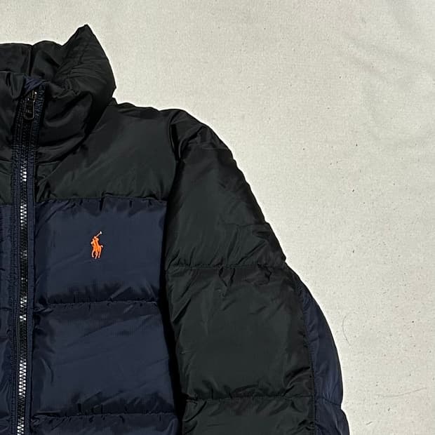 M 폴로랄프로렌 오렌지 포니 다운 자켓