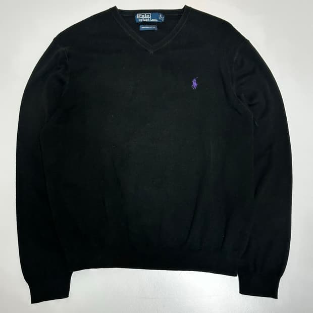 폴로랄프로렌 브이넥 니트