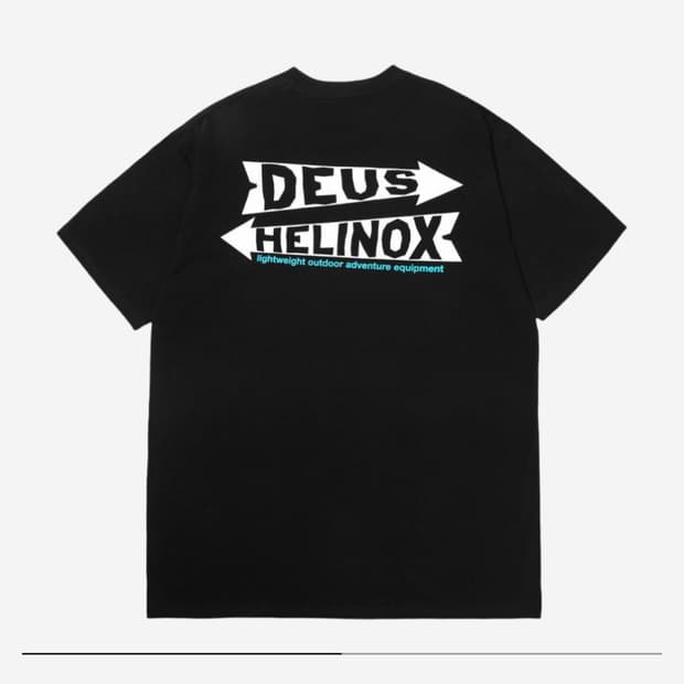 데우스 x 헬리녹스 티셔츠 블랙