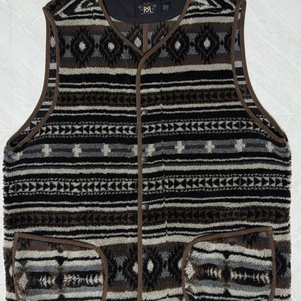 L ] rrl 자카드 플리스 베스트